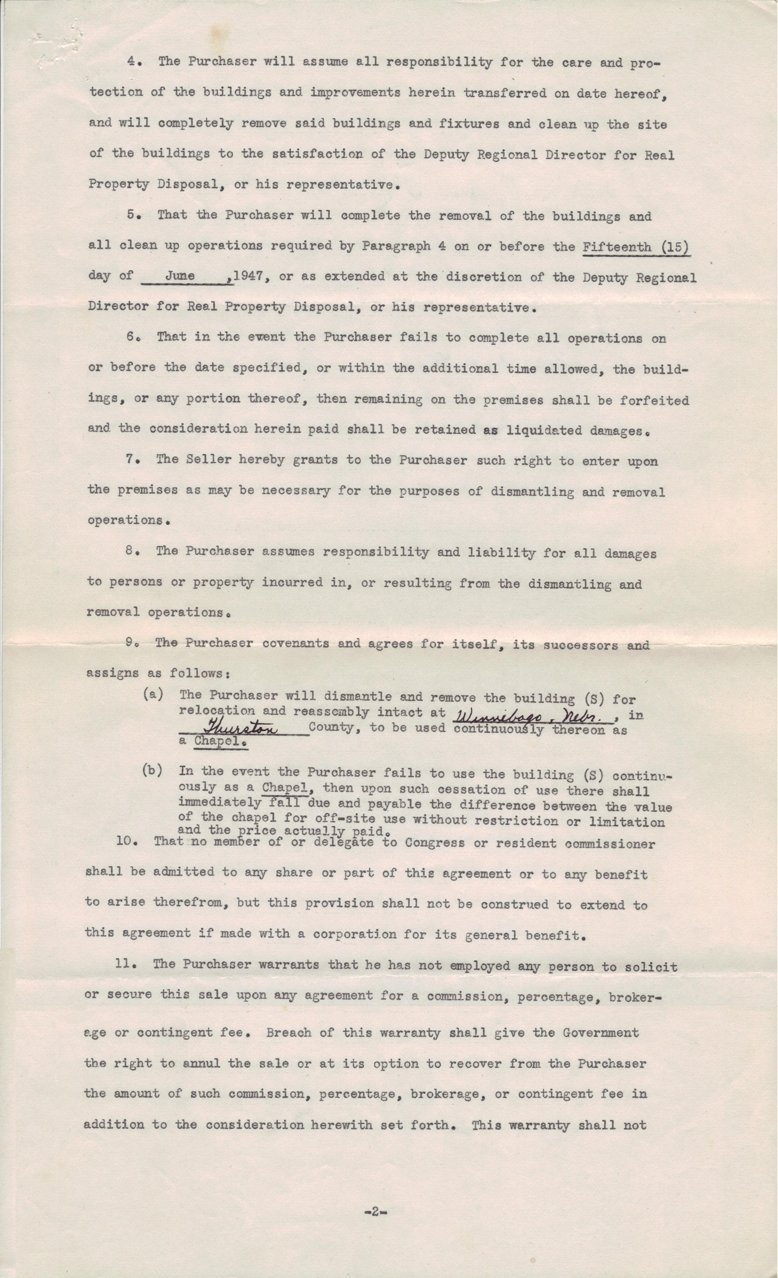Contract, page 2